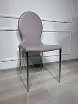 2 шт. стілець металевий із м'яким сидінням і спинкою зі шкірозамінника, Елегант-1, фото 3