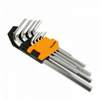 Комплект шестигранных ключей с хромированием Tolsen 9 шт. 1.5-10 мм