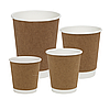 Стакан паперовий двошаровий 110 мл крафт - 2