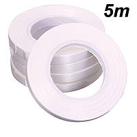 Стрічка для кульок. Колір: Білий. Довжина: 5м. Ширина: 5мм. Пр-во: Китай.