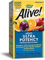 Мультивитамины для мужчин Nature's Way, Alive! Men's Ultra Potency. Сделано в США.