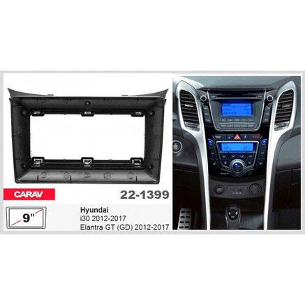 Перехідна рамка Hyundai i30, Elantra GT Carav 22-1399, фото 3