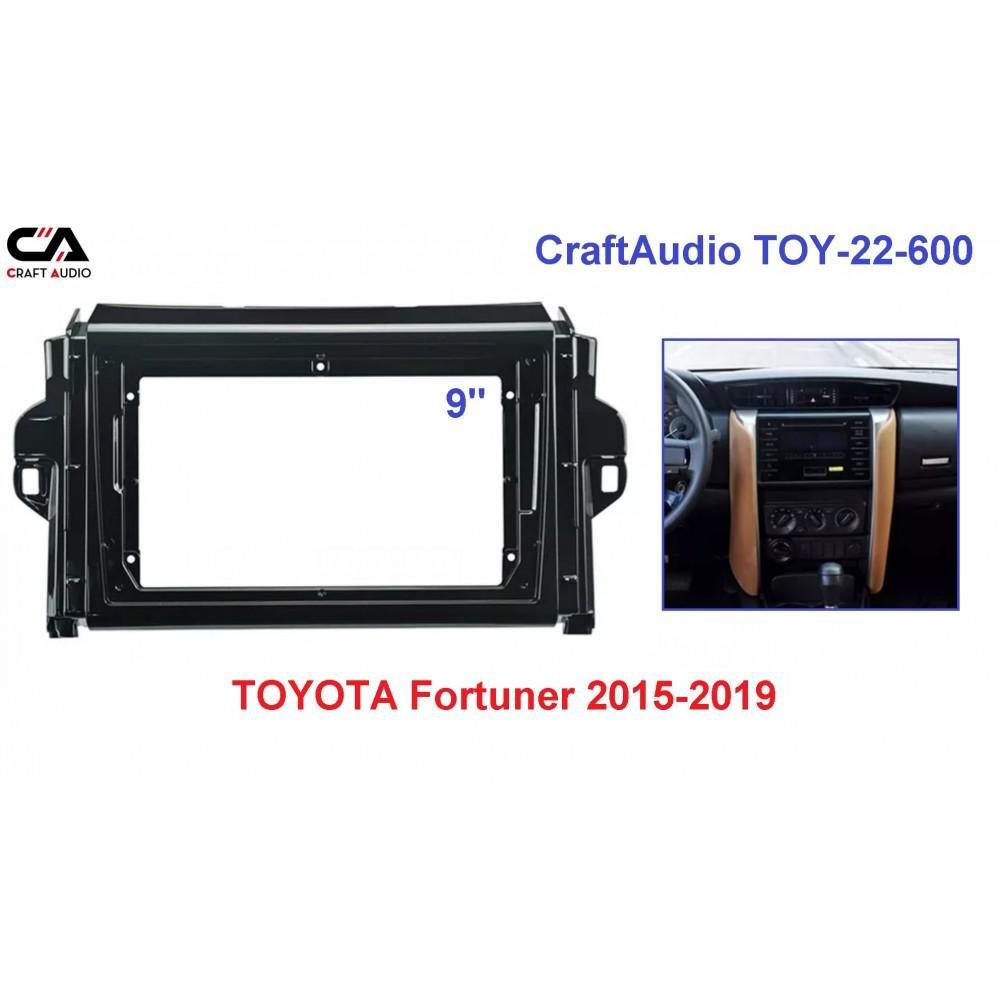 Перехідна рамка CraftAudio TOY-22-600 TOYOTA Fortuner 2015-2019