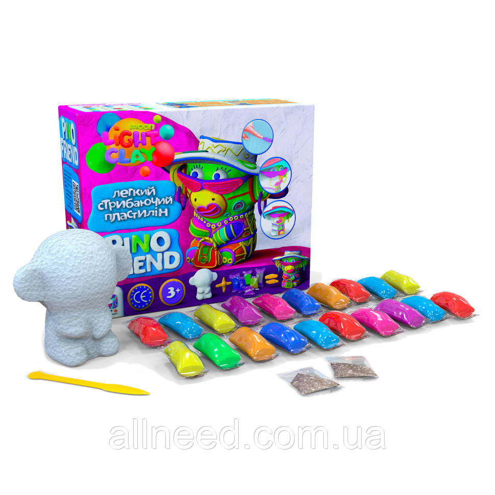 Набір легкого пластиліну, що стрибає, TM Moon light clay Pino Friend Коррі 70059, фото 1