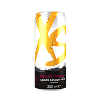 Энергетический напиток со вкусом имбирь-маракуйя XS Power Drink Амвей Amway 12 банок x 250 мл