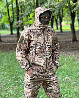 Военная тактическая куртка Мультикам на флисе, SoftShell для ВСУ софт шелл