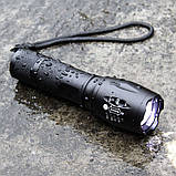 Ручний ліхтар світлодіодний (400LM, Зум, LED, 5 Mode, 18650 / 21700), Ліхтарик без батареї, фото 3