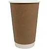 Стакан паперовий двошаровий 450 мл крафт (1 / уп / 25 шт)