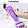Силіконова мочалка для душу "Silica gel bath brush" Фіолетовий масажна щітка-мочалка для тіла, фото 2