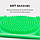Силіконова мочалка для тіла "Silica gel bath brush" Зелена, щітка для душу двостороння (мочалка для душа), фото 6