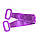 Силіконова мочалка для душу "Silica gel bath brush" Фіолетовий масажна щітка-мочалка для тіла, фото 3