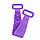 Силіконова мочалка для душу "Silica gel bath brush" Фіолетовий масажна щітка-мочалка для тіла, фото 5