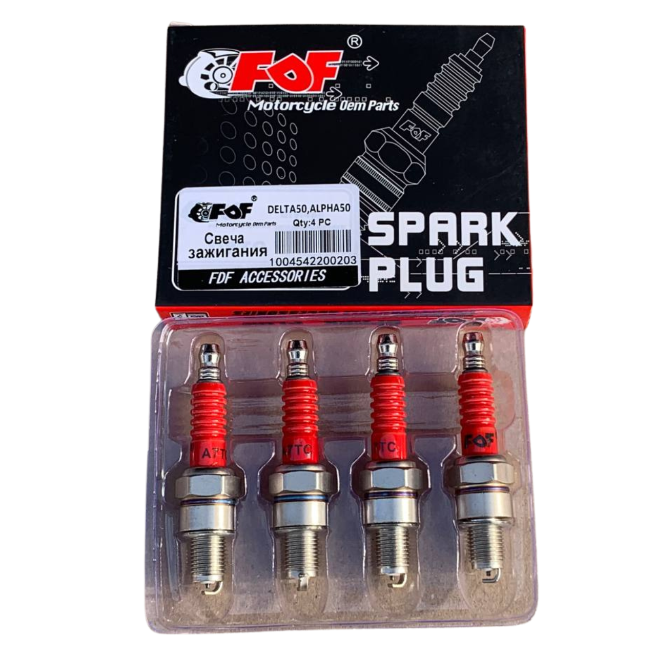 Свеча зажигания 4Т A7TC M10 L12 JH/GY6 мото FDF: продажа, цена в