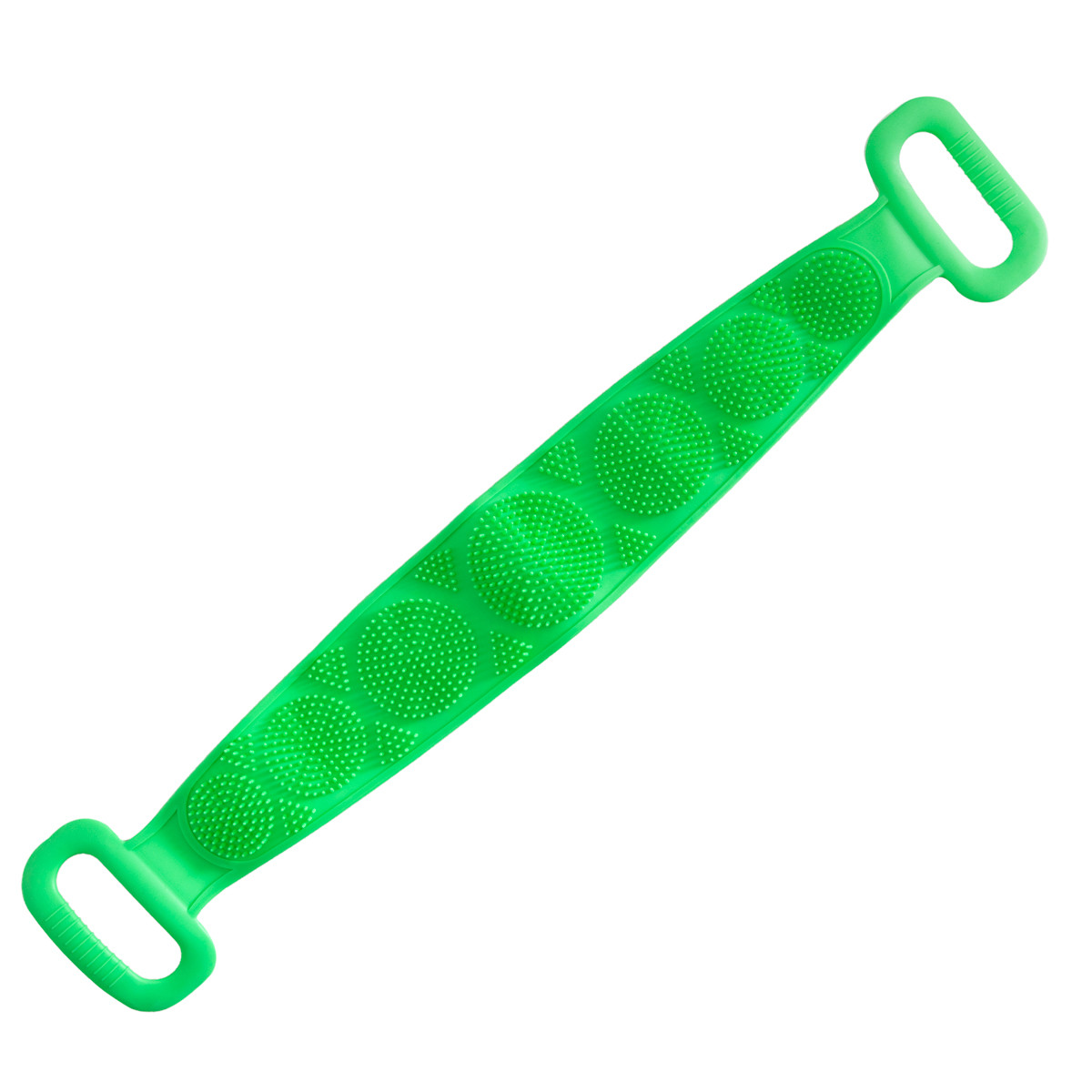 Силиконовая мочалка для тела "Silica gel bath brush" Зеленая, щетка мочалка для душа двухсторонняя (ZK) - фото 4 - id-p1687248357