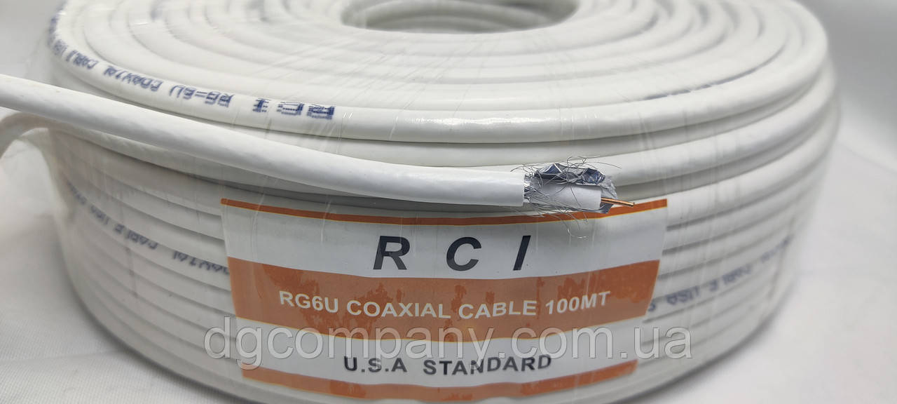 Коаксіальний кабель RCI RG-6 U.S.A Standart по метрам