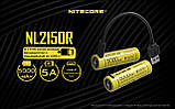 Акумулятор 21700 NITECORE NL2150R 5000mAh Li-Ion (USB-C порт, 18Wh, 5A, Індикація заряду, Захист), Оригінал, фото 9