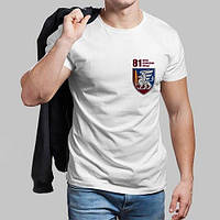 Чоловіча біла футболка 46-а Окрема Десантно-Штурмова Бригада