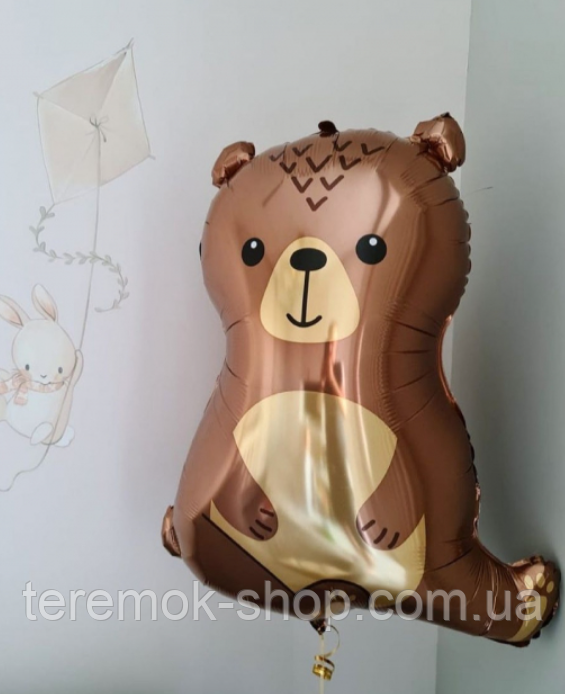 Фольгована фігура куля велика Ведмідь лісовий 47х85 см Китай, фото 1