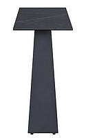 Вузька консоль Бруно неро маркинна, стільниця кераміка зі склом д120 гл40 висота 80 см, фото 5