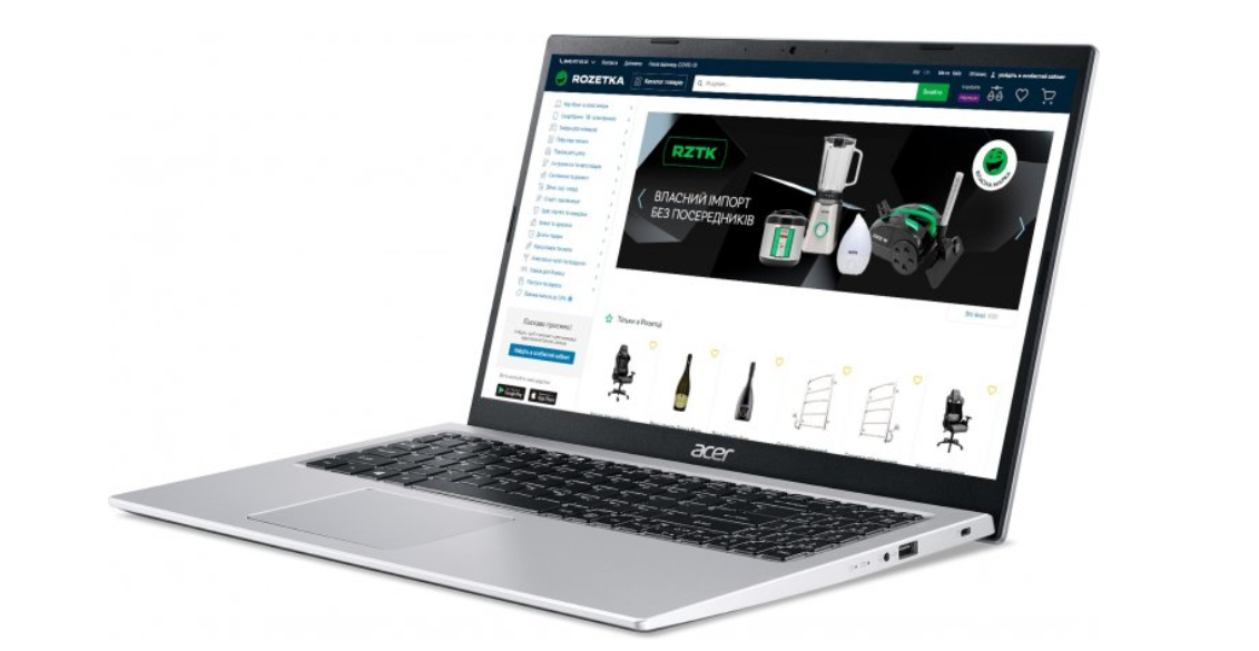 Ноутбук Acer Aspire 3 A315-58G-33DP 15.6” IPS (NX.ADUEU.00F) Pure Silver / Intel Core i3-1115G4 / RAM 8 ГБ