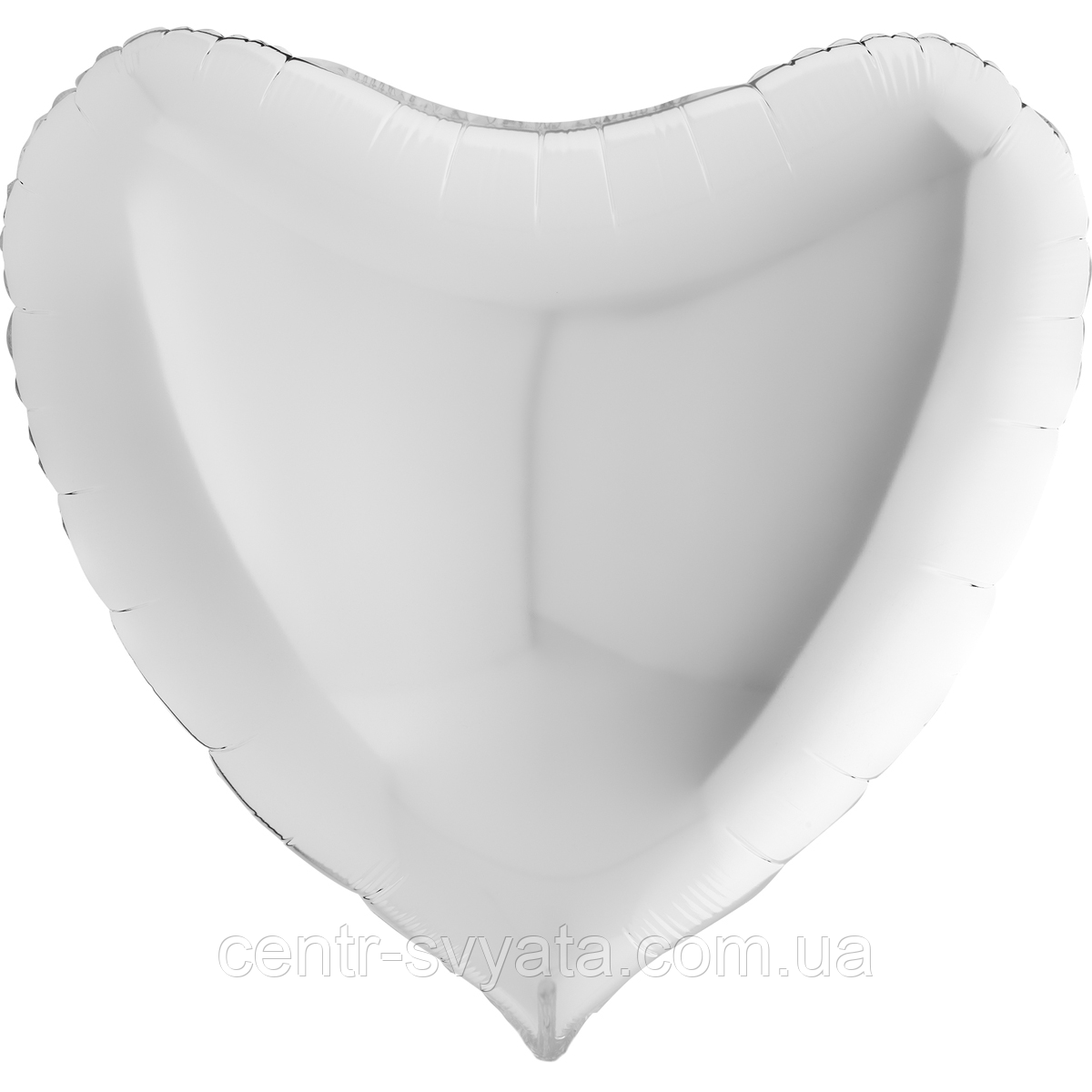 Фольгована кулька Grabo 36"(91см) Серце біле