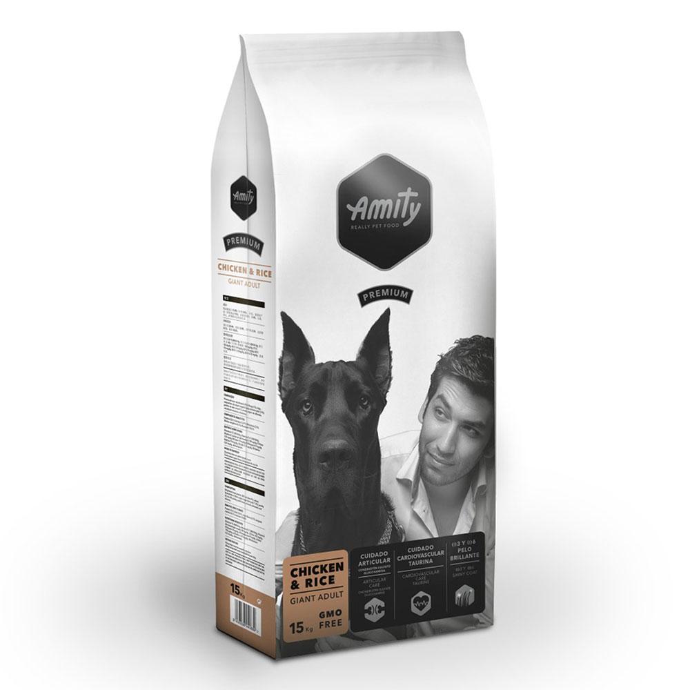 Корм для собак для великих порід ,з куркою і рисом, AMITY Gigantes Chicken&Rice, 15KG