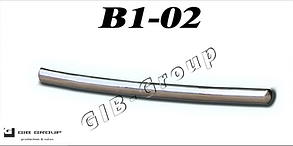 Задній захист (одинарна нержавіюча труба – одинарний вус) для Lada 2110 (96-07) d42х1,6мм