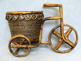 Кашпо з лози для квітів К11.019