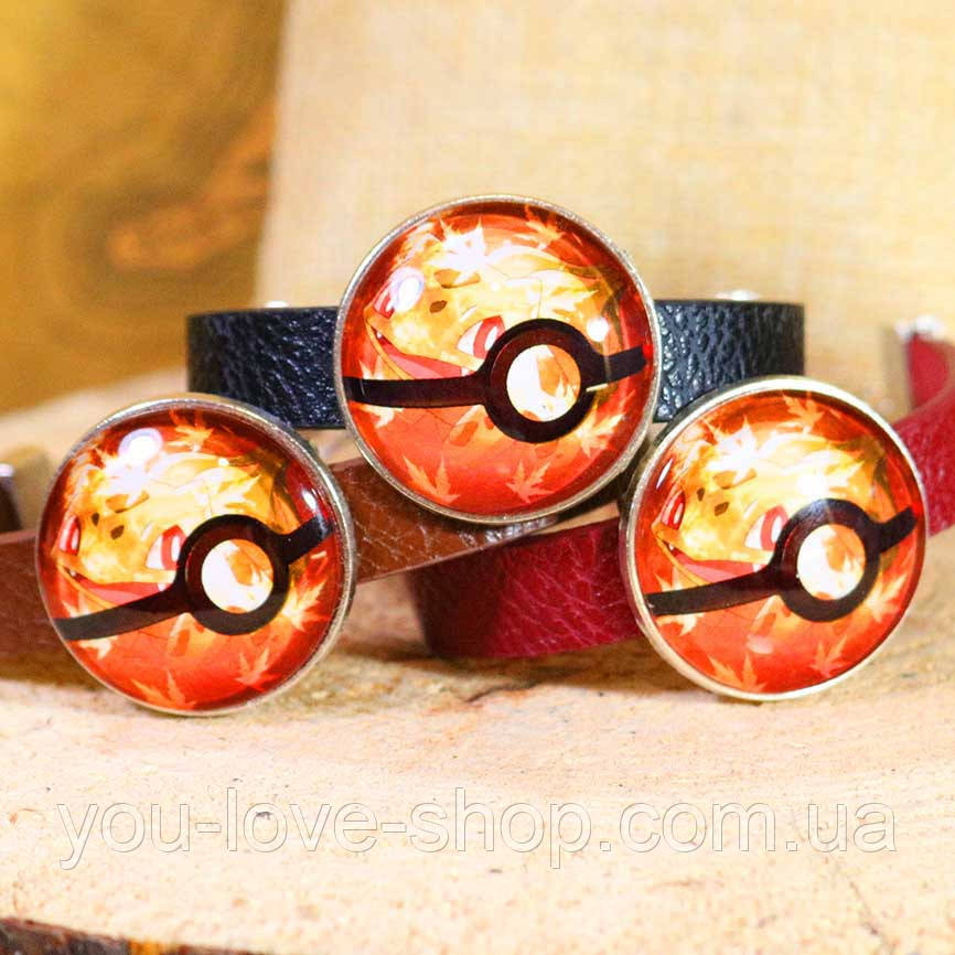 Браслет круглий Покемон "Бульбазавр золотий" / Pokemon, фото 1
