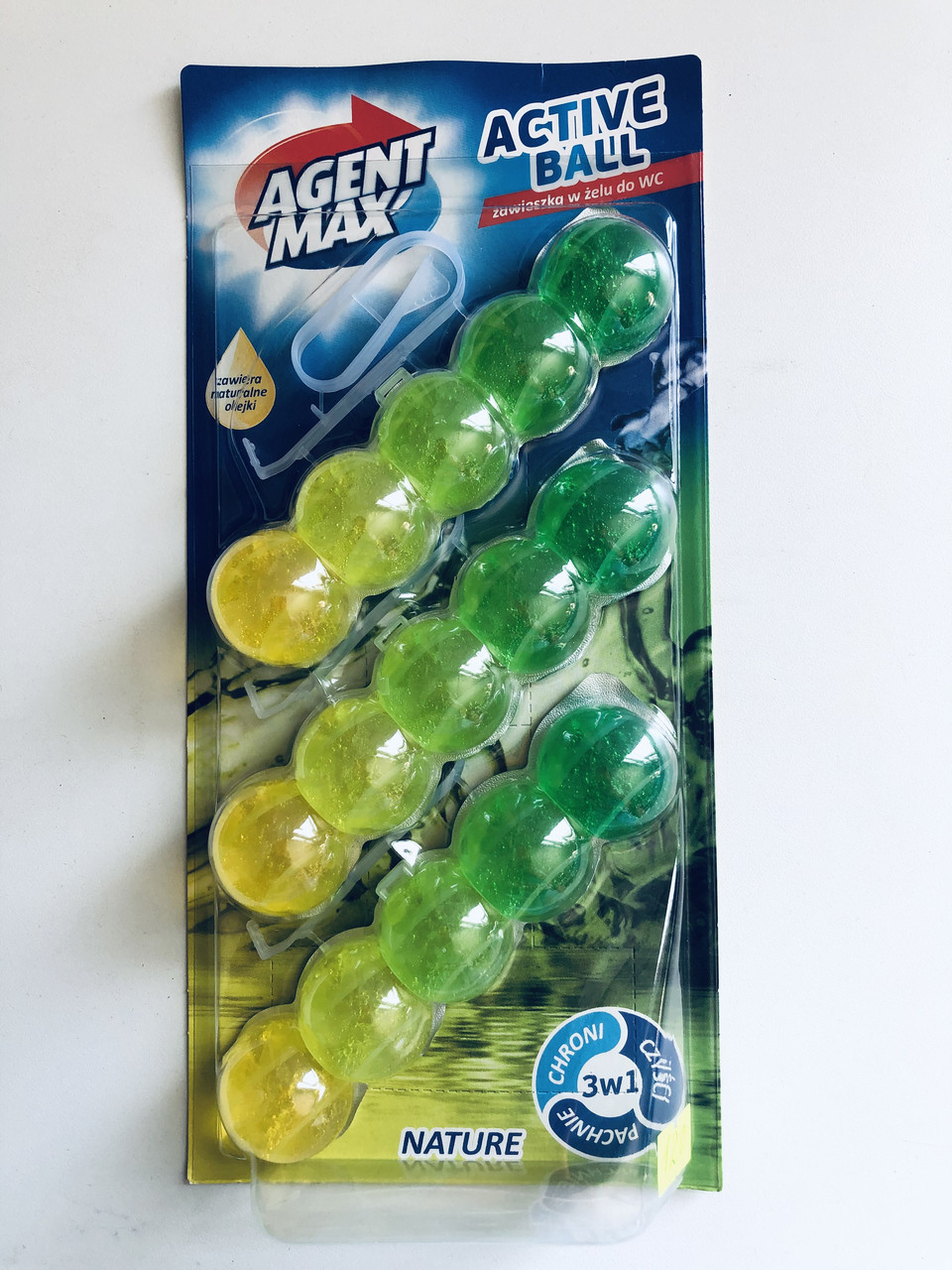 Освіжувач для туалету Agent Max Active Ball Nature 3 шт.