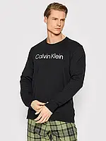 Мужской свитшот теплый Calvin Klein лонгслив с начесом Кельвин Кляйн