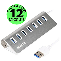 USB Hub Maxxter, 7 портов USB 3.0, концентратор юсб хаб