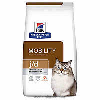 Корм для кошек Хиллс Hill's PD Feline j/d Mobility с курицей 1,5кг снижение боли, воспалений при остеоартритах