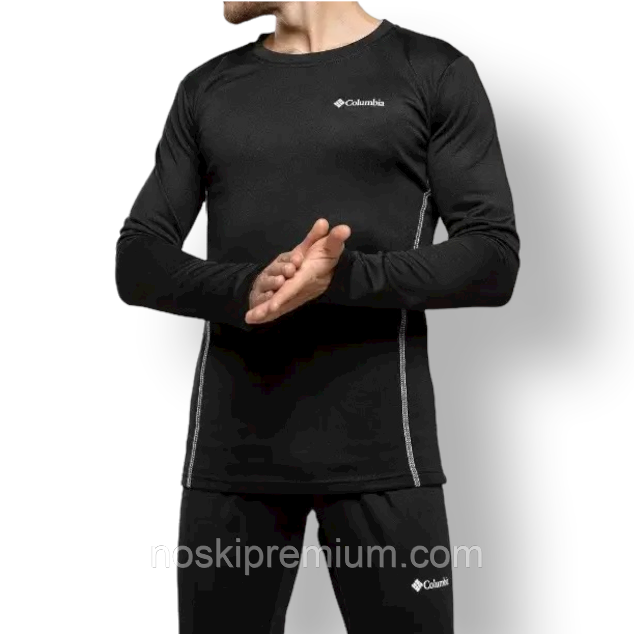 Термокомплект чоловічий Columbia, Туреччина, чорний, розміри M-2XL, 09497, фото 1
