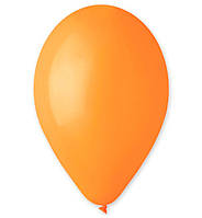 Воздушные шарики (25 см) 10 шт, Италия, цвет - оранжевый (пастель)