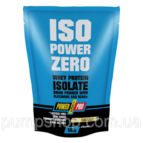 Ізолят сироваткового протеїну Power Pro Iso Power Zero 500 г ( різні смаки )