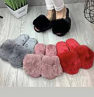 Теплі пухнасті жіночі хутряні кімнатні капці 36 — 41 38-39