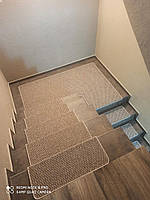 Ковролін, килимові накладки на сходи, комплект 15шт.