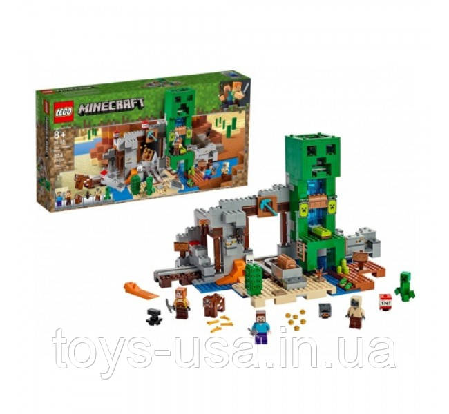 Lego minecraft cheap creeper mine