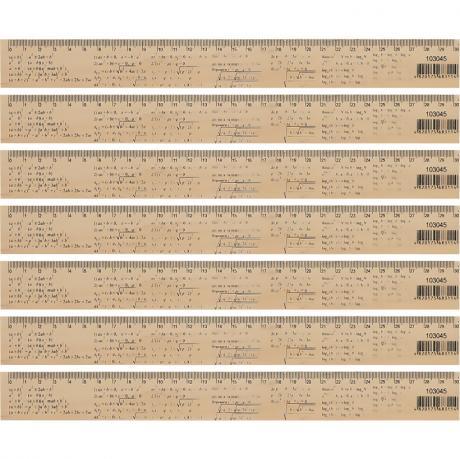 Від 12 шт. Линейка 30см деревянная "Алгебра" купити дешево оптом в інтернет-магазині