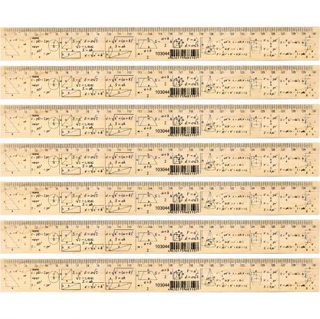 Від 12 шт. Линейка 30см деревянная "Геометрия" купити дешево оптом в інтернет-магазині