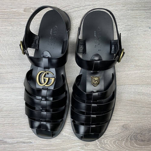 Rubber buckle cheap strap sandal gucci