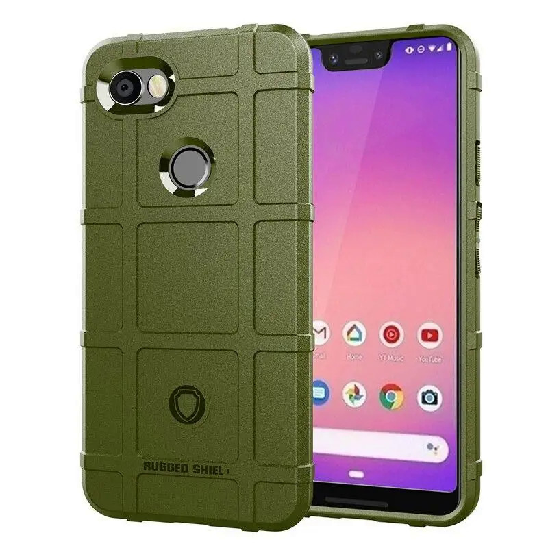 Протиударний чохол бампер Google Pixel 3 XL зелений гумовий