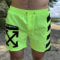 Плавательные Шорты Off White With X Cross Neon Green