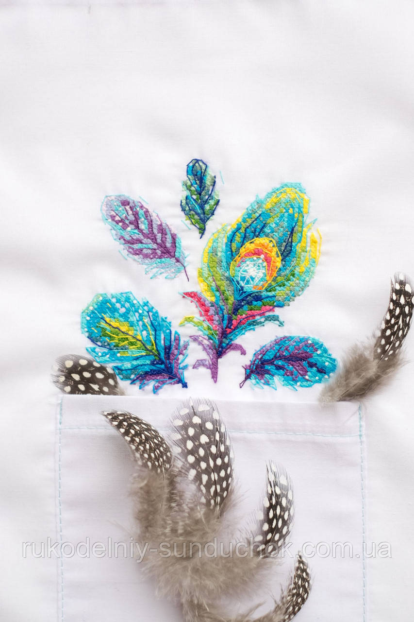 Набір для вишивання хрестиком на одязі "Різнокольорові" Абрис Арт AHO-008, фото 1