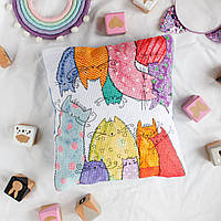 Набір-подушка для вишивання хрестиком "Муркішки" Абрис Арт AHP-009