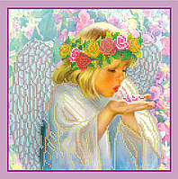 Схема для вишивання бісером на натуральному художньому холсті "Пелюстки" Абрис Арт AC-118