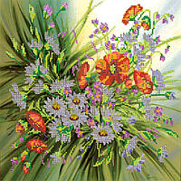 Схема для вишивання бісером на натуральному художньому холсті "Бризки літа" Абрис Арт AC-122