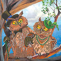 Схема для вишивання бісером на натуральному художньому холсті "Кохання крізь час" Абрис Арт AC-228