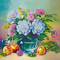 Схема для вишивання бісером на натуральному художньому холсті "Яблука та виноград" Абрис Арт AC-210